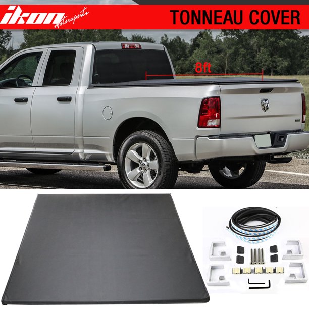 Fits 02 17 Dodge Ram 8 Feet 96 Inch Bed Lock Soft Tri Fold Tonneau Cover Walmart Com Walmart Com
