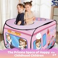 thumbnail image 2 of Pop Up Play Tent for Kids - Foldable Indoor & Outdoor Playhouse Vehicle Toys for Toddlers, Boys and Girls (Ice Cream), 2 of 7