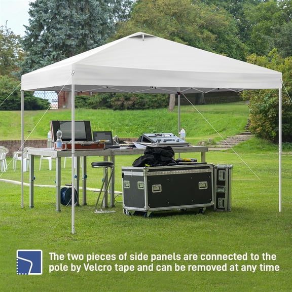 10x10FT pop up Canopy Tent with 2 sidewalls，Outdoor Canopy Tent for Parties