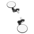 thumbnail image 4 of 1 Pair Universal Motorcycle Bar End Mirrors, Rear View Side Mirror Compatible for Most Motorcycle, Black, 4 of 8