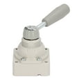 thumbnail image 2 of Manual Rotary Valve with Handle 3 Position 4 Way Reversing Bidirectional Flow Control Valve, 2 of 22