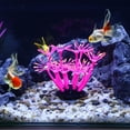 thumbnail image 3 of Unique Bargains Rose Red Aquarium Simulation Coral Sunflower Silicone Fluorescent Fish Tank Landscape Decoration 2"x4", 3 of 7