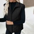thumbnail image 5 of CHUMUD Puffer Vest Women Fall Winter Coats 2025 Lightweight Stand Collar Vest Trendy Sleeveless Zip Up Quilted Jackets, 5 of 9