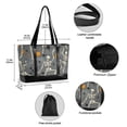 thumbnail image 2 of FORMRS Canvas Laptop Tote Bag for Women with 15.6" Computer Compartments Shoulder Handbag, Halloween Dancing Skeleton, 2 of 7