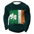thumbnail image 2 of Ceisia Men's St. Patrick's Day Irish Flag Shamrock Waffle Knit Top | Long Sleeve Crew Neck Casual Tee Gifts, 2 of 3