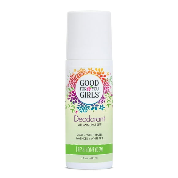 Good for You Girls Desodorante natural y vegano sin aluminio para niños Preadolescentes Adolescentes Protección segura y eficaz contra los olores Fragancia natural roll-on transparente | Melaza fresca