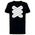thumbnail image 1 of Two Connected Round Lines T-Shirt Men -Image by Shutterstock, Male Small, 1 of 2