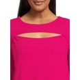 thumbnail image 3 of Terra & Sky Plus Size Cut Out Knit Top, 2-Pack, 3 of 6