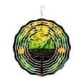 thumbnail image 2 of Spooky Halloween Wind Chime with Rotating Bats and Pumpkins for Outdoor Hanging - Colorful Courtyard Decor with PVC Accents, 2 of 9