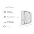 thumbnail image 5 of Ventilador de caja Genesis de 20", 3 configuraciones, tecnología de enfriamiento máximo, asa de transporte, blanco (G20BOX-WHT), 5 of 5