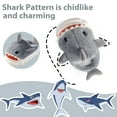 thumbnail image 3 of Drecage Toddler Boys Girls Cute Shark Slippers Kids Non-Slip Fuzzy Bedroom House Shoes, 3 of 7