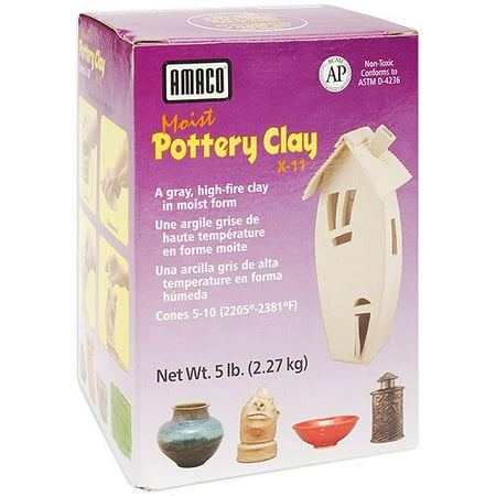 Moist Kiln Firing Modeling Clay - Grey - 5 lb