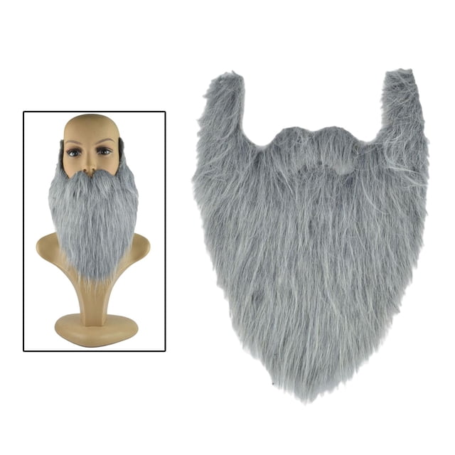 Accesorios para disfraces Colco Barba larga Cosplay Halloween Unisex Gris