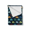 thumbnail image 2 of Cars Soft Flannel Fleece Blanket, Mini Vintage Vehicles on the Road Driving Cars with Various Vibrant Colors, Cozy Plush for Indoor and Outdoor Use, 70" x 90", Dark Blue Aqua Mustard, by Ambesonne, 2 of 6