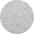 thumbnail image 1 of Ahgly Company Indoor Round Solid Gray Modern Area Rugs, 3' Round, 1 of 1