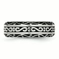 thumbnail image 3 of Stainless Steel 7mm Antiqued Band, 3 of 6