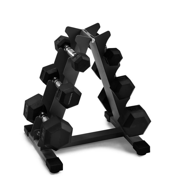 Weider dumbbell rack and dumbbells sale