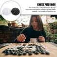 thumbnail image 3 of Weiweiguan 2pcs Sturdy Go Chess Piece Box Chic Chess Piece Storage Case Chess Piece Box, 3 of 6