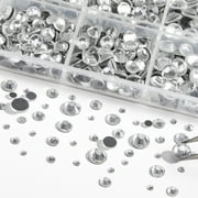 6736PCS Hotfix Rhinestones for Crafts, 5 Sizes, SS6-SS30, Crystal