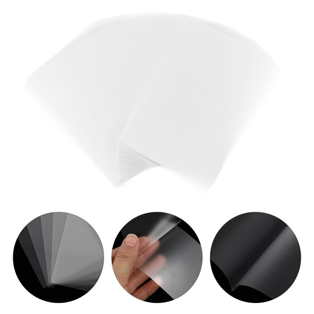 200 Pieces White 2.6x3.8 Inches Transparent Universal Thermal