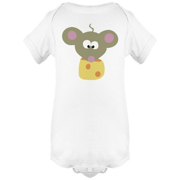 Mouse Eating Cheese  Bodysuit Infant -Image by Shutterstock,  Newborn