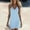 Light Blue, variant on HOMBOM Mini Dresses for Women Summer Sundress Beach White Easter Cotton Linen Ladies Slip Dress