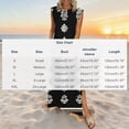 thumbnail image 3 of TaTaai Women's Solid Color Round Neck Sleeveless Casual Dress Elegant Front Pleats Knee Length Dress with Pockets Loose Comfortable Fit for Spring Summer Vacation Beach Wear Gift, 3 of 6