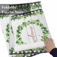 thumbnail image 6 of Farmhouse Green Leaf Wreath Placemats Set of 6,Wipeable Washable Table Mats for Dining Tables, Country Leaves Wood Plank Plaid Place Mats for Kitchen Event Party Tabletop Decor, 6 of 9
