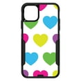 thumbnail image 1 of DistinctInk Custom SKIN / DECAL compatible with OtterBox Commuter for iPhone 11 Pro MAX (6.5" Screen) - White Multi Color Hearts, 1 of 5