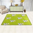 thumbnail image 3 of Coolnut Lightweight Soft Area Rugs 31x20 Inch, Cow Small Flowers Floor Mat Doormat for for Rooms Entrance Hardwood Floor Living Room 2'7" x 1'8"） Nursery Rugs, 3 of 6
