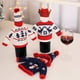 thumbnail image 5 of 6 piezas de funda para botella de vino de Navidad, bolsas de vino tinto, funda para botella de vino de Navidad, bolsa reutilizable para botella de vino de Navidad, bolsa de tela para botella de vino de Navidad (B) oso de fresa Electrónica, 5 of 5