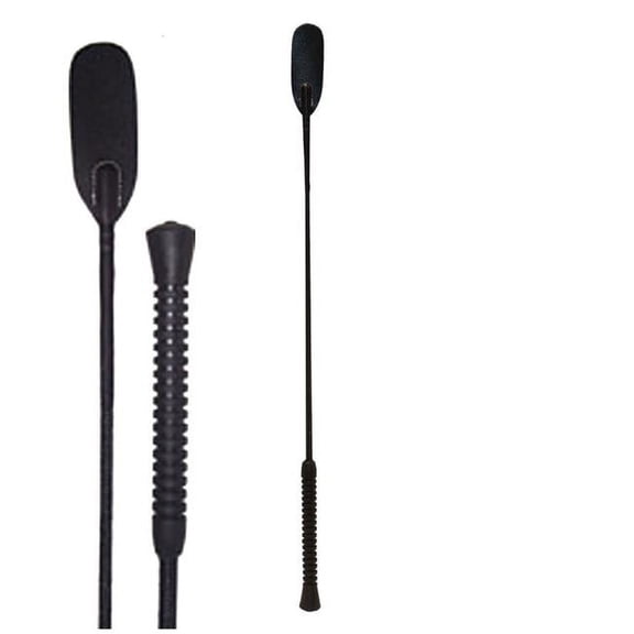 Intrepid International 28in Riding Crop with Rubber Handle Rubber Riding Crop
