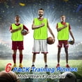 thumbnail image 5 of Scrimmage Training Vest 17x11" Soccer Jersey Sport Team Pinnies, Fluorescent Green 6 Pack, 5 of 7