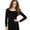 Black, variant on Women's Scoop Neck Long Sleeve Ultrathin Modal Thermal Underwear Shirt / Top Apricot X-Large