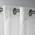 thumbnail image 6 of Exclusive Home Curtains Edinburgh Sheer Branch Burnout Grommet Top Curtain Panel Pair, 52x108, Winter White, 6 of 6