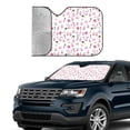 thumbnail image 2 of Yiaed Cute Poodle Dog Print Car Windshield Sunshade Front Auto Car Front Window Sun Shade Foldable Sun Visor Shield Cover Auto Accessories for Sedan SUV Truck-Medium, 2 of 5