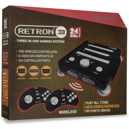 Hyperkin RetroN 3 Gaming Console 2.4 GHz Edition for SNES/ Genesis/ NES (Onyx