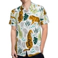 thumbnail image 4 of High Quality Hawaiian Shirts for Men Short Sleeve Aloha Beach Shirt Floral Summer Casual Button Down Shirts Blouses UU8H2F, 4 of 7