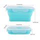 thumbnail image 3 of Fiambrera de silicona portátil Plegable Microondas Fiambrera segura Contenedor de alimentos Verde 350ml Jadeshay moderno, 3 of 7
