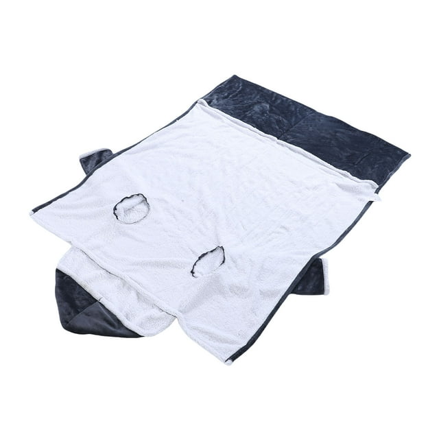 Wearable Heated Blanket with Sleeves, Foot Pocket Hood 10 Temp 3 Timer Settings 70x50in Machines Washable for Family Friends