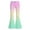 V119-Pink, variant on WhouRiu Girls Casual Flared Pants Fashion Gradient Color Rigid Waist Trousers With Pockets Kids Back To School Comfortable Everyday Wear,7-8 Years