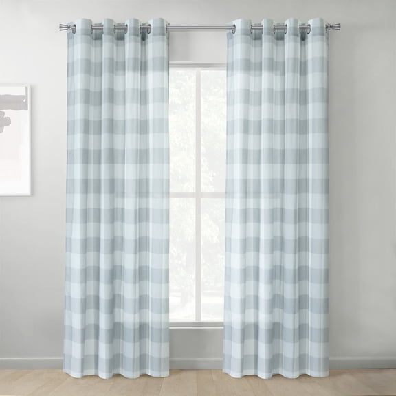 Habitat Genesis Light Filtering Grommet Curtain Panel 52 x 63 in Grey