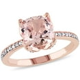 thumbnail image 3 of Everly Women's Morganite and Diamond 10k Rose Gold Ring, 3 of 9