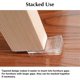 thumbnail image 3 of Paquete de 8 cuñas de mesa de plástico transparente, cuñas de nivel para mejorar el hogar, tiene una capacidad de peso extrema, resistente a la intemperie, perfecto para fijar muebles tambaleantes (t JAMW Sencillez, 3 of 5