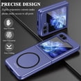 thumbnail image 2 of Compatible with Magsafe Case for Samsung Galaxy Z Flip 5 Case,Luxury Magnetic Case with Hinge Protection Non-Slip Anti-Scratches Slim Fit Protective Cover for Samsung Z Flip 5 Phone Cases Blue, 2 of 13