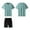 c01Green, variant on (M-5XL) Men's 2 Pack Shirts Shorts Zipper Pockets Quick Dry Gym Athletic Clothes Big and Tall Workout Running Sets Gray M