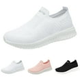 thumbnail image 5 of Fdrone Womens Athletic Walking Shoes Slip On Shoes Sneakers ace Up Sports Shoes Non Slip Running Shoes Fashion Versatile Laceless Casual Breathable Lightweight Mesh Knit, 5 of 9