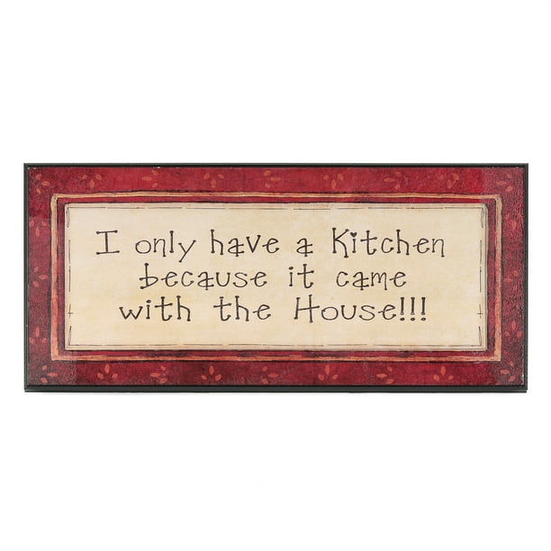 Funny Kitchen Wall Art Sign Humorous Plaque Decor Joke Saying Display Gift Home Walmart Com Walmart Com
