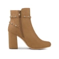 thumbnail image 3 of Unique Bargains Femmes Boucle Décor Talons Chunky Bottines, 3 of 7