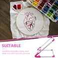 thumbnail image 3 of UPOUART Plastic Clip Frame for Embroidery Rosy 1Set for Hobbyists and DIY Projects, 3 of 8
